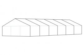 9 x 18 meter telt - ca. 136 til 162 personer